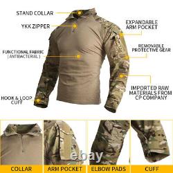 Emersongear Tactical G3 Combat Uniform Set 2019 Suit Shirt Pants Tops Cargo MCBK