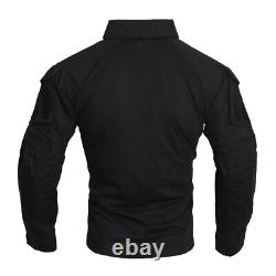 Emersongear Tactical G3 Combat Uniform Set Shirt Pant Suit Top Cargo Trousers BK