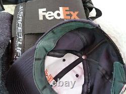 FedEx Men's XL Uniform 9 Piece Lot Used Jackets Shirts Pants Hat Safe-T-Lift
