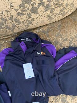Fedex Ground Uniform Coat Vest Long Sleeve Shirt Pants Beanie Hat 38 34 L XL