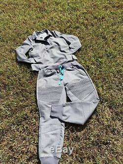Figs Gray Limited Edition Watama Long Sleeve Shirt Esteli Moto Jogger Pants XS/S