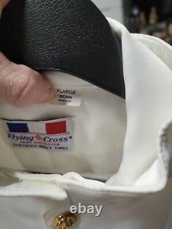 Flying Cross White Navy Uniform pants jacket button up shirt