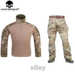 G3 Combat Uniform Airsoft Shirt Pants Tactical Multicam Hunting Camo Clothes