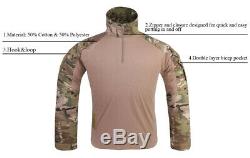G3 Combat Uniform Airsoft Shirt Pants Tactical Multicam Hunting Camo Clothes