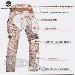 G3 Combat Uniform Emerson Shirt & Pants Military Airsoft Hunting AOR1 Camo BDU