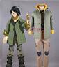 GUNDAM Mikazuki O-gasu Uniform Cosplay Costume Green Coat Men's Winter Jacket