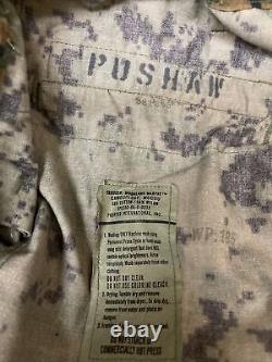 Genuine Issue MCCUU Digital Woodland MARPAT Pant ML Shirt MR USMC Patches Boonie