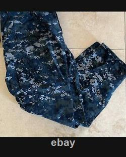 Genuine USN Issue NWU US Navy 1 Shirt And 2 Pants Set Size Large New Without Tag