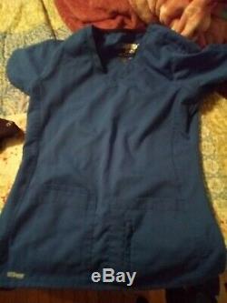 Greys anatomy scrubs xs set, shirts, pants and lab coat
