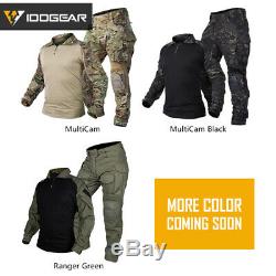 IDOGEAR G3 Combat Uniform Set Shirt & Pants BDU Airsoft Clothing MultiCam Camo