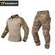 IDOGEAR Men GEN3 Tactical Suit Combat Uniform Set Camo Shirt & Pants BDU Airsoft