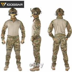 IDOGEAR Mens Military Tactical G3 Combat Suit Shirt Pants BDU Uniform Camouflage