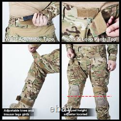 IDOGEAR Tactical Uniform BDU G3 Combat Shirt & Pants Knee Pads Airsoft Paintball
