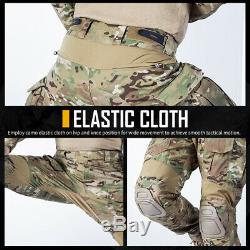 IDOGEAR Tactical Uniform BDU G3 Combat Shirt & Pants Knee Pads Update Ver Camo