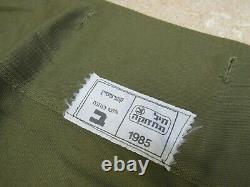 Israeli IDF Combat Uniform w Insignia Shirt Pants Trousers Belt Beret 1980's Era