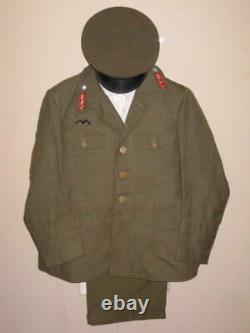 Japanese Army Military Uniform Cap Jacket Pants Shirt Set Antique vintage JAPAN
