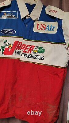 Jasper Engines Embroidered Pit Crew Uniform Shirt XL & 2 Pair Of Pants