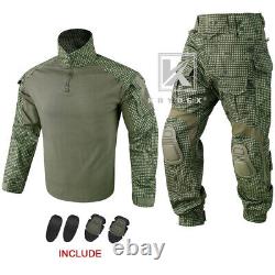 KRYDEX G3 Combat Uniform Tactical BDU Tops & Trousers with Elbow Pads & Knee Pads