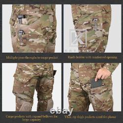 KRYDEX G4 Combat Uniform Set Tactical Shirt & Trousers & Knee Pads MC Camouflage