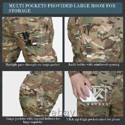 KRYDEX G4 Gen4 Combat Uniform Tactical Shirt & Pants with Knee Pads Camo Multicam