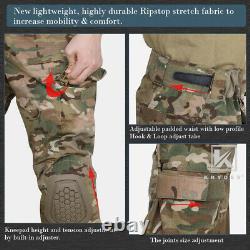 KRYDEX G4 Gen4 Combat Uniform Tactical Shirt & Pants with Knee Pads Camo Multicam