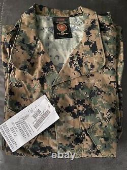 LARGE REGULAR USMC WOODLAND MARPAT Uniform SET Combat Shirt Pants LR NEW MCCUU