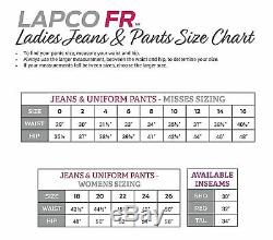 Lapco FR L-PFRACNY 20RG Ladies FR Advanced Comfort Uniform Pants, 88% Cotton