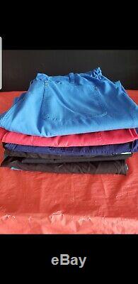 Lot 47 Piece Scrubs Sets Shirts Pants. All Worn By 1 Person Sizes S & M