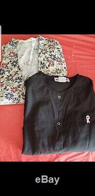 Lot 47 Piece Scrubs Sets Shirts Pants. All Worn By 1 Person Sizes S & M