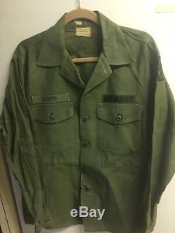 Lot Of 6 Vintage USA Army Uniforms. 3 Shirts 3 Pair Of Pants Large