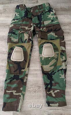 M81 Woodland G3 Combat Shirt/Pants Uniform Set Small w Crye Pads Made in USA