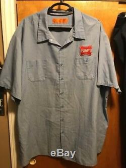 MILLER BREWING Mens 6XL 50W HIGH LIFE BEER Delivery Work Shirt & Pants Uniform