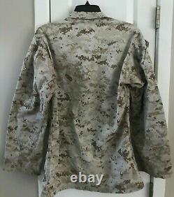 Marine Corps Desert Uniform Combo Set Small Shirt Pants 44 Hat MARPAT Semper Fi