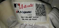 Matt Kemp Dodgers 2018 Game Used Autograph Players Jersey Shirt Pants Uniform