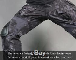 Men Military Camo Tactical Combat Uniform G3 Suit Shirt Pants Set Hunting Jacket