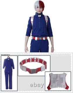 Men'S Anime Costume Shirt Pants Vest and Belt for Student Uniform Cosplay