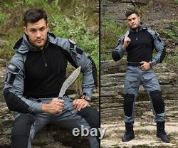 Men Tactical Suit Military Combat Uniform Set Multicam Shirts And Pants SWAT BDU