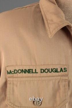 Men's 1970s McDonnell Douglas Uniform or Flight Suit Shirt L Pants 38x28 70s Vtg