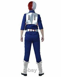 Men's Anime Costume Shirt Pants Vest and Belt for Student Uniform Cosplay Small