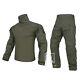 Men's Combat BDU Uniform Set For Airsoft Hunting Shooting Camouflage Shirt Pant