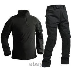 Mens Airsoft Tactical Combat Suits Shirt Pants Special Forces BDU Uniform SWAT