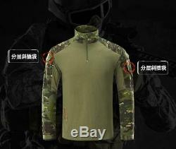 Mens Military Tactical Combat Uniform Shirt Pants SWAT Gen3 Sets BDU Camouflage