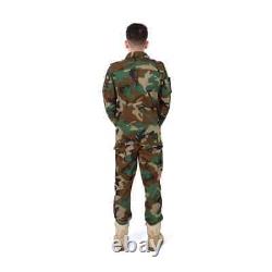 Military Tactical Men's Combat Uniform Shirt and Pants Sets for Army Airsoft