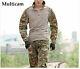 Military Uniform Set Tactical Pants And Shirt Clothing With Protective Knee Pads