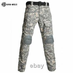 Military Uniform Tactical Shirt Us Army Clothing Tops Camouflage Hunting Pants
