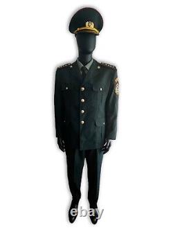 Mongolian Army Gendarmerie Captain FULL UNIFORM Shirt Pants Cap Shoes US L EU 54