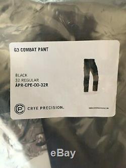NEW Crye precision g3 combat pants 32R & Shirt MD-R, Black- SEALS, DEVGRU, SF