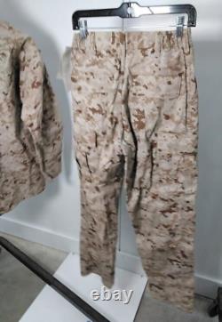 NEW USMC MARPAT DESERT SHIRT PANT SET SMALL REGULAR Blouse & Trousers