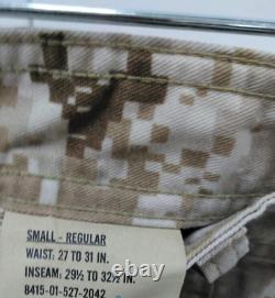 NEW USMC MARPAT DESERT SHIRT PANT SET SMALL REGULAR Blouse & Trousers