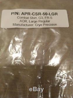 NEW sealed Crye Precision AOR1 Combat shirt pants G3 Large Regular DriFire FR-S